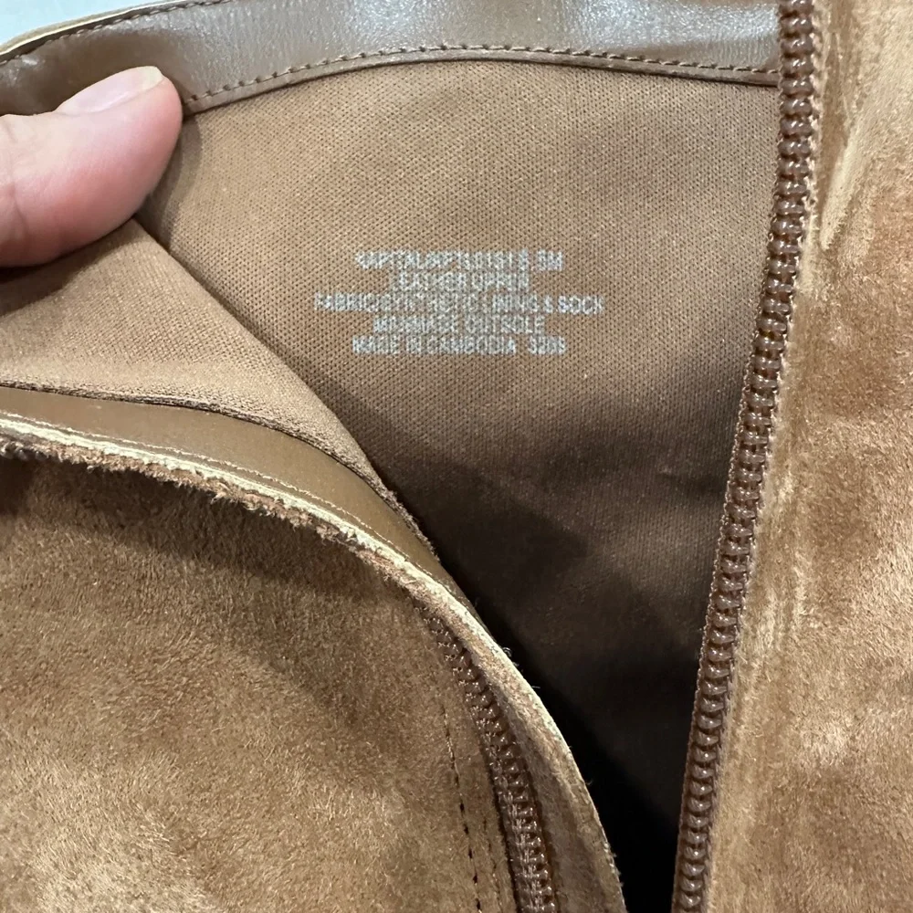 Steve Madden Tan Suede Heeled Boots 8.5 - Picture 5 of 10